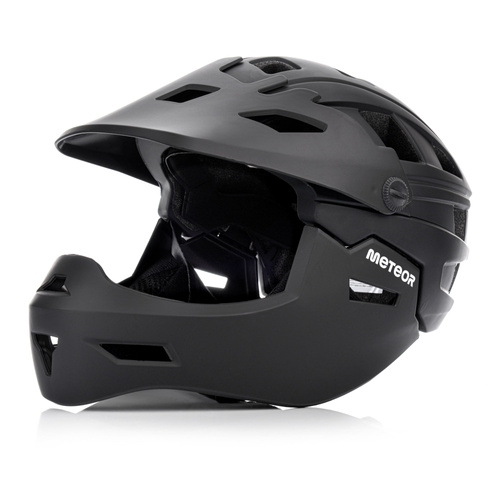 Fullface-Fahrradhelm Meteor Hydra M 55-58 cm schwarz
