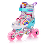 Inlineskates 4-in-1 Meteor für Kinder M 34-37 Rainbow