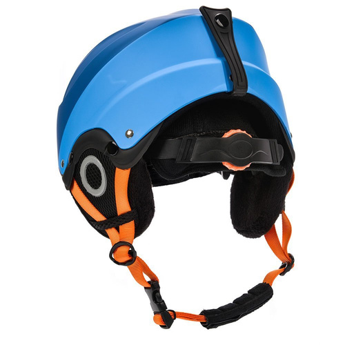 Skihelm Meteor Lumi M 55-58 cm blau/grau