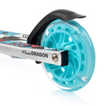 Meteor Dragon-Roller LED-Räder, Handbremse, Klappbar