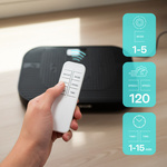 Meteor Vibrationsplatte für Training – Fernbedienung, Widerstandsbänder, Tragfähigkeit 160 kg