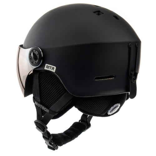Skihelm Meteor Falven M 55-58 cm schwarz