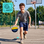 Basketball Meteor Layup 4 blau/gelb/blau