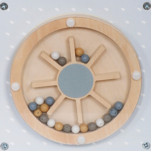 Manipulationswürfel aus Holz blau