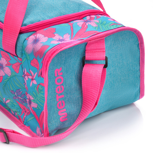 Sporttasche Meteor Nepr 20 l blau/rosa Blumen