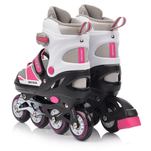 Inlineskates Meteor S 30-33 Rox pink/grau