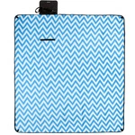 Picknickdecke Meteor XL 180x200 cm Zickzack blau
